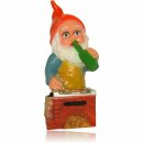 Gartenzwerg beim grillen Höhe 45 cm Gartenfigur xxl...